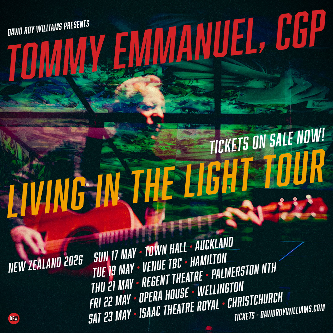 Tommy Emmanuel Living In The Light Tour Poster 2025-2026